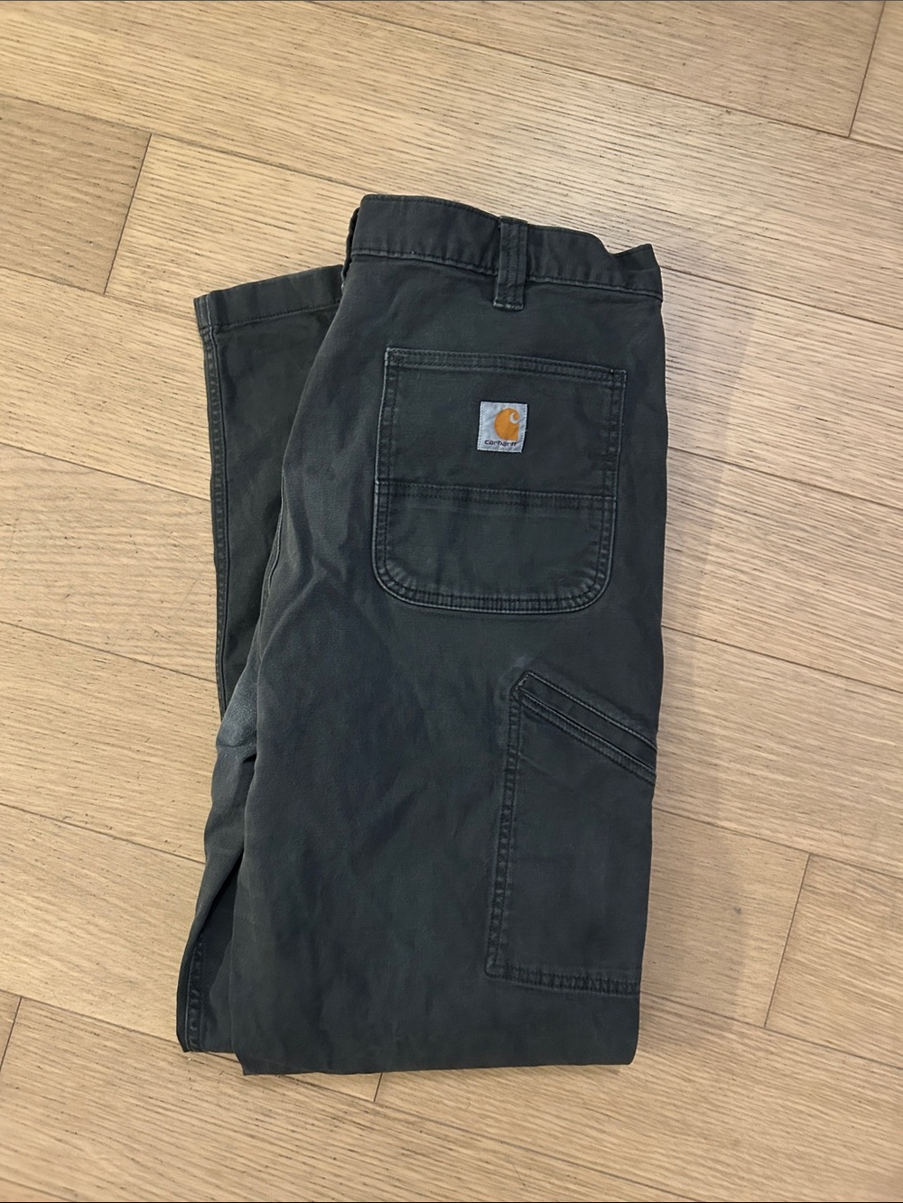 Carhartt Men's Dark Olive Cargo Work Pants